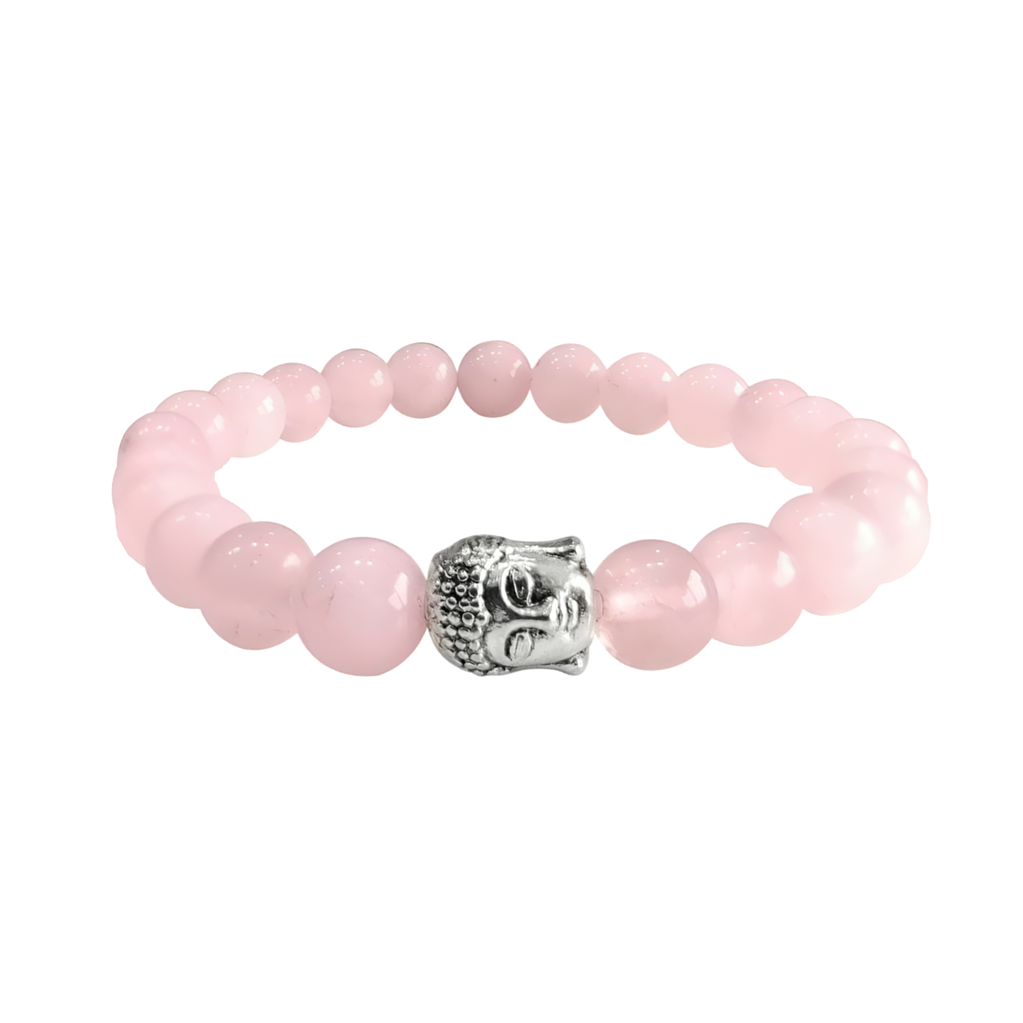 Rose Quartz Bracelet with Buddha